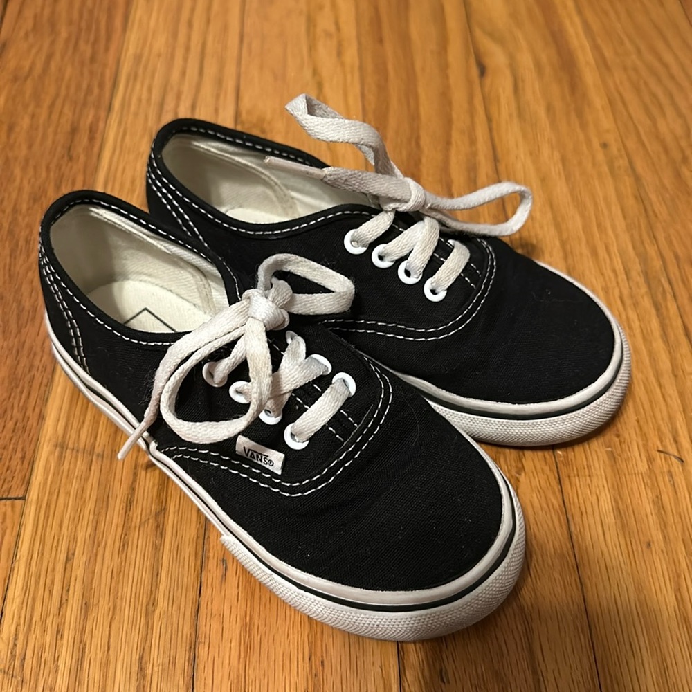 Black toddler Lace Up Vans